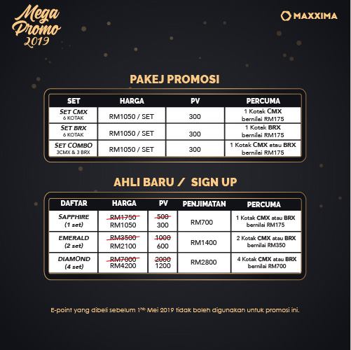 Promosi Mega Maxxima 2019